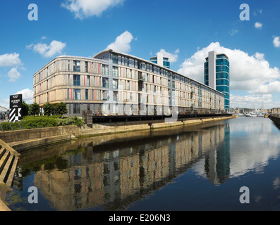 Die Kais Wohnsiedlung, Chatham Maritime. Stockfoto