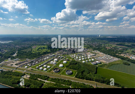 Luftaufnahme, Ruhr Oel GmbH, Gelsenkirchen, Nordrhein-Westfalen, Deutschland Stockfoto