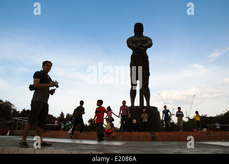 Lapu Lapu Statue Rizal Park, Manila, Philippinen, Asien. Stockfoto