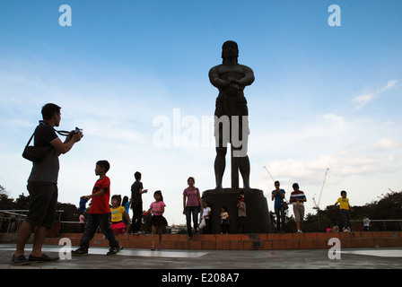 Lapu Lapu Statue Rizal Park, Manila, Philippinen, Asien. Stockfoto