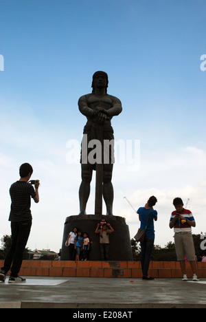 Lapu Lapu Statue Rizal Park, Manila, Philippinen, Asien. Stockfoto