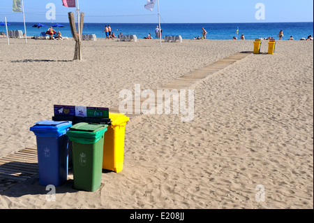 An Bord gehen über Las Vistas Strand auf Teneriffa, Kanarische Inseln, Spanien Stockfoto