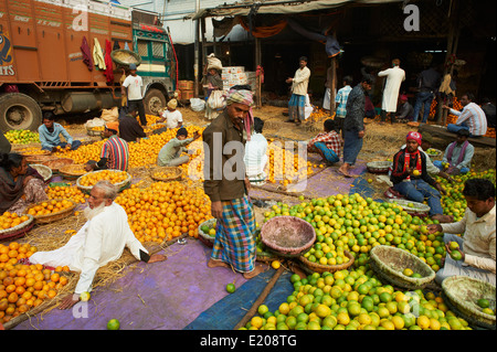 Kalkutta, Obstmarkt, Kolkata, Westbengalen, Indien Stockfoto