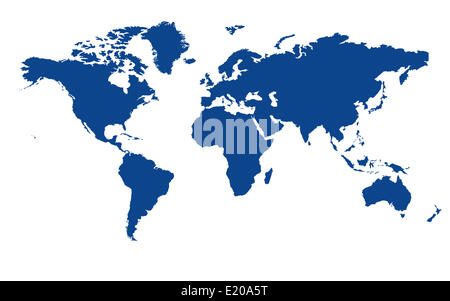 Karte der Welt Stockfoto