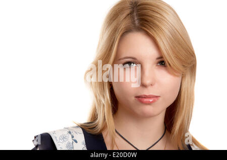 Hübsche blonde Mädchen Stockfoto