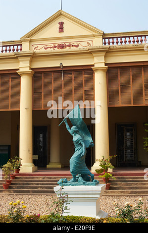 Indien, West-Bengalen, Chandernagorehemaliger (Chandannagar), ehemalige französische Kolonie, Chandernagorehemaliger Museum und Institut, ehemalige Dupleix-Haus Stockfoto