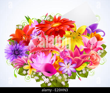 zarte Blumenstrauß Stockfoto