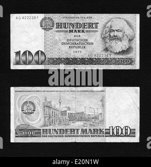 DDR-banknote Stockfoto