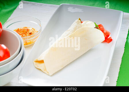 Falafel wrap Stockfoto