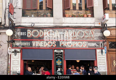 Bodega De La Ardose, Malasaña Viertel, Madrid Stockfoto