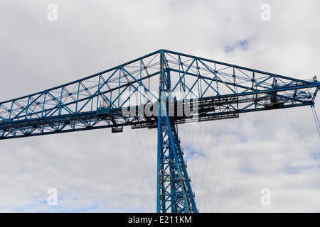 Längsten verbleibenden Schwebefähre der Welt. Im Jahr 1911 eröffnete ist Brücke noch in Betrieb. Stockfoto