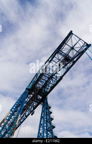 Längsten verbleibenden Schwebefähre der Welt. Im Jahr 1911 eröffnete ist Brücke noch in Betrieb. Stockfoto