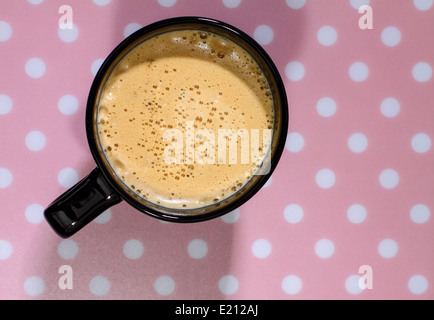 Nahaufnahme von einer Tasse Kaffee Stockfoto