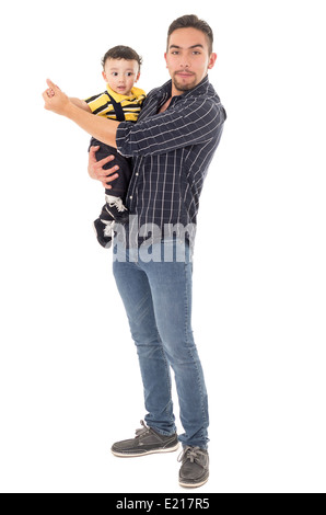 Vater und Sohn Hispanic Stockfoto