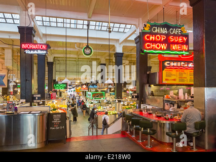 Grand Central Market am Broadway in der Innenstadt von Los Angeles, Kalifornien, USA Stockfoto