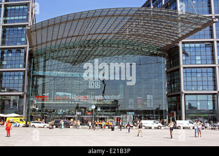 Berlin Hbf, Hauptbahnhof, Hauptbahnhof Stockfoto