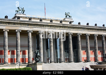 Berlin, Altes Museum, Neo-klassisches Meisterstück Stockfoto