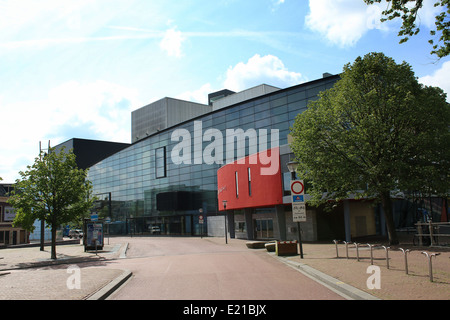 Außenseite des De Harmonie, große Konzerthalle und Theater in Leeuwarden, Hauptstadt von Friesland, Niederlande Stockfoto