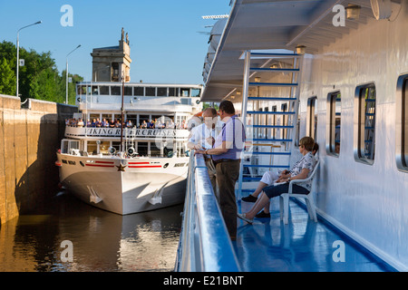 Russland, Kreuzfahrt auf der Wolga Stockfoto