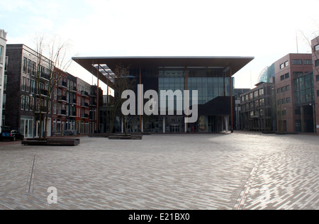 Neuen friesischen Museumsgebäude (Frysk Museum) am Wilhelminaplein (Zaailand) Platz in Leeuwarden, Niederlande, eröffnet im Jahr 2012 Stockfoto