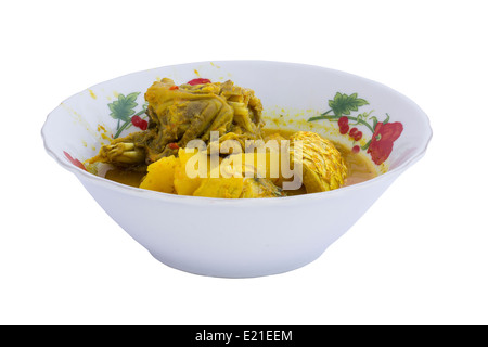 Saurer Fischsuppe aus Tamarindenpaste Stockfoto