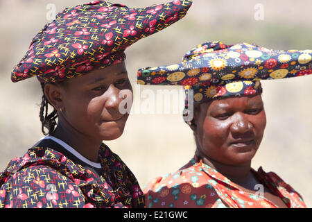 Herero Frauen in Namibia, Afrika Stockfoto