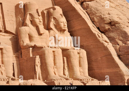 Abu Simbel große Tempel in Ägypten Stockfoto