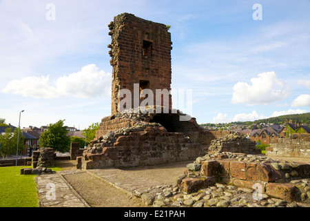 Penrith Castle ruins. Penrith, Cumbria, England, Vereinigtes Königreich. Stockfoto