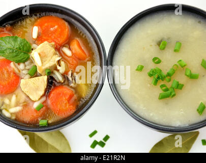 Gesunde Suppe Schalen Stockfoto