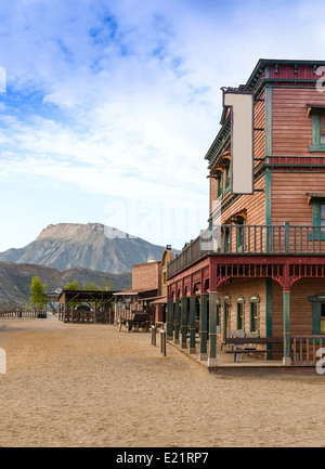 Mini Hollwood-Filmset bei Tabernas Provinz Almeria Spanien Stockfoto