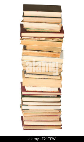 Alte Bücher gestapelt Stockfoto