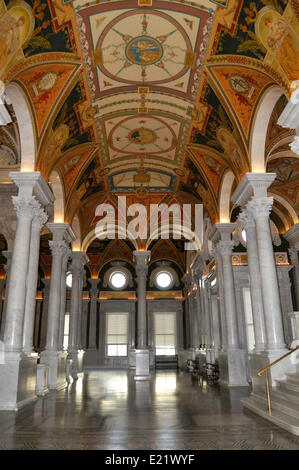 Innenraum der Library of Congress, Washington DC, USA Stockfoto