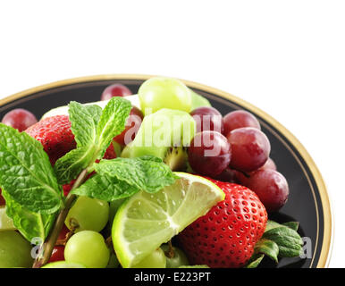 Früchte auf einem Teller Stockfoto