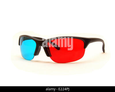 rot Cyan 3D Brille Stockfoto