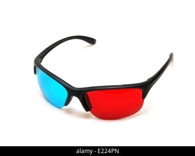 rot Cyan 3D Brille Stockfoto