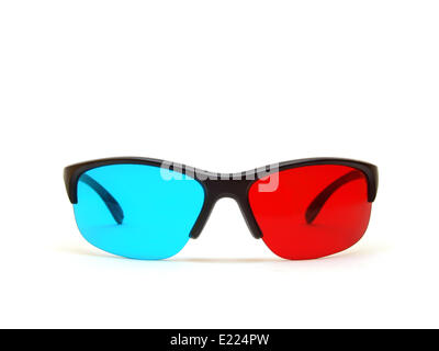 rot Cyan 3D Brille Stockfoto