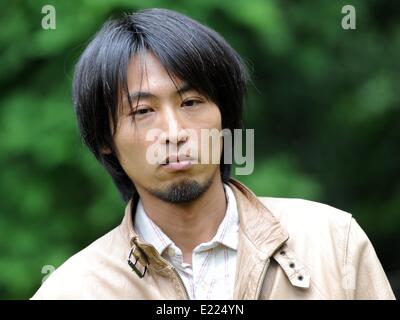 Berlin, Deutschland. 13. Juni 2014. Der japanische Künstler Reijo Wada ist Georg Kolbe Museum in Berlin, Deutschland, 13. Juni 2014 abgebildet. Foto: BRITTA PEDERSEN/Dpa/Alamy Live News Stockfoto