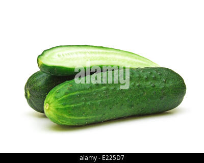 ein paar Gurken (Cucumis Sativus) Stockfoto