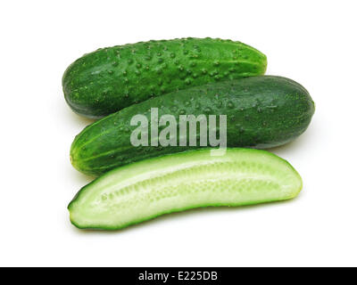 ein paar Gurken (Cucumis Sativus) Stockfoto