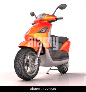 Scooter, isoliert Stockfoto