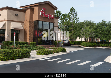 Chick-Fil-A-Restaurant befindet sich in Zentral-Florida-USA Stockfoto