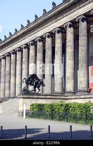 Berlin, Altes Museum, Neo-klassisches Meisterstück Stockfoto