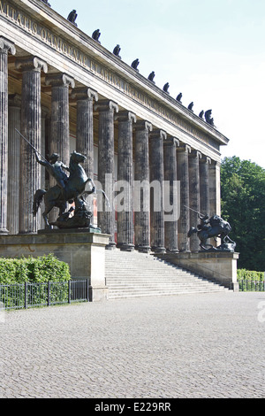 Berlin, Altes Museum, Neo-klassisches Meisterstück Stockfoto