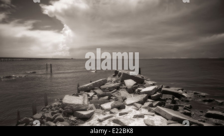 Weir Point Beach, Manteo, North Carolina - 2 Stockfoto