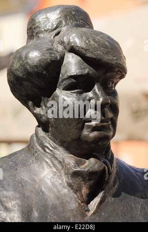 Statue von Marija Jurić Zagorka in Zagreb, Kroatien. Stockfoto