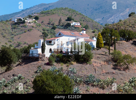 Canillas de Aceituno - Malaga Spanien Spanisch White House Villa Immobilien Berglandschaft Stockfoto