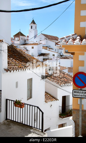 Sedella Málaga Spanien spanische historischen weißen Dorf Stockfoto