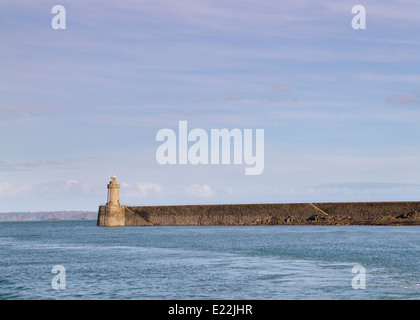 Leuchtturm in Saint Peter Port, Guernsey. Stockfoto