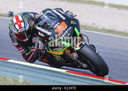 Bacelona, Spanien. 13. Juni 2014. BARCELONA Spanien -13 Jun: Bradley Smith im Freien Training Moto GP feierte in der Barcelona-Catalunya Rennstrecke am 13. Juni 2014 Foto: Mikel Trigueros/Urbanandsport/Nurphoto Credit: Mikel Trigueros/NurPhoto/ZUMAPRESS.com/Alamy Live News Stockfoto