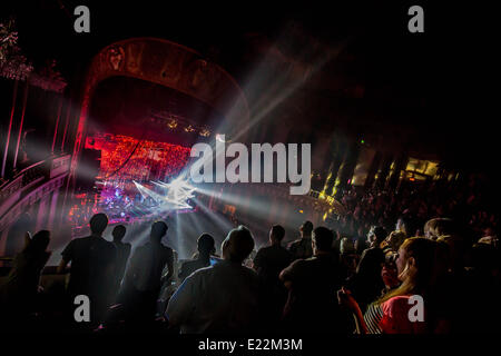 Detroit, Michigan, USA. 12. Juni 2014. DIE FLAMING LIPS durchführen auf 2014-Sommertour an The Fillmore in Detroit, MI am 12. Juni 2014 Credit: Marc Nader/ZUMA Wire/ZUMAPRESS.com/Alamy Live News Stockfoto